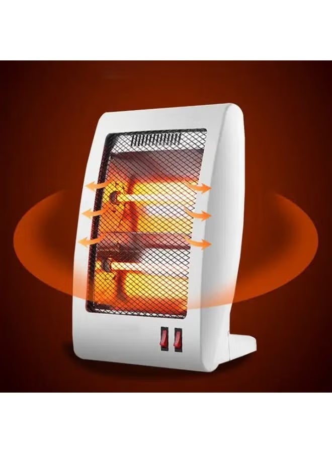 ELTRAZONE 800W Portable Quartz Electric Heater with Dual Heating Tubes | Radiant Space Warmer with 2 Heat Settings, Safety Mesh Grill & Compact Energy Efficient Design for Home & Office - Image 2